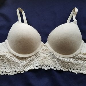 Aerie Bridget Demi Coverage Push Up Bra